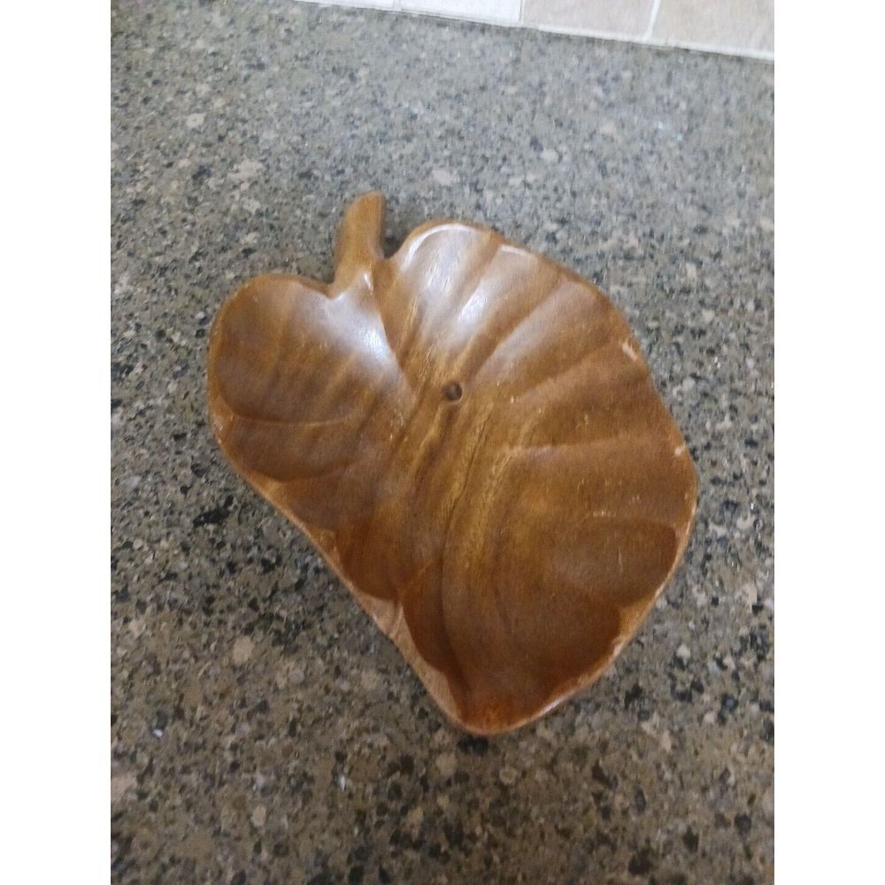 MonkeyPod Wooden Leaf Bowl